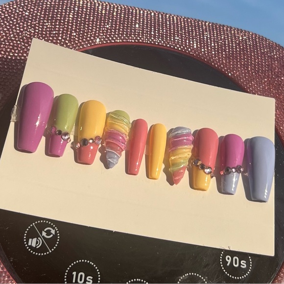 Unicorn 3D press on nails - Picture 2 of 3